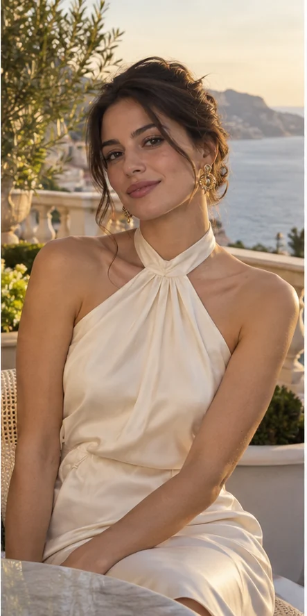 Exemple de profil fictif d'Isabella sur une terrasse Monaco
